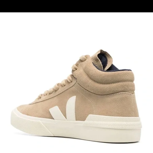 Veja Women’s Minotaur Suede Hi-Top Sneaker Dune—9 - Picture 11 of 14